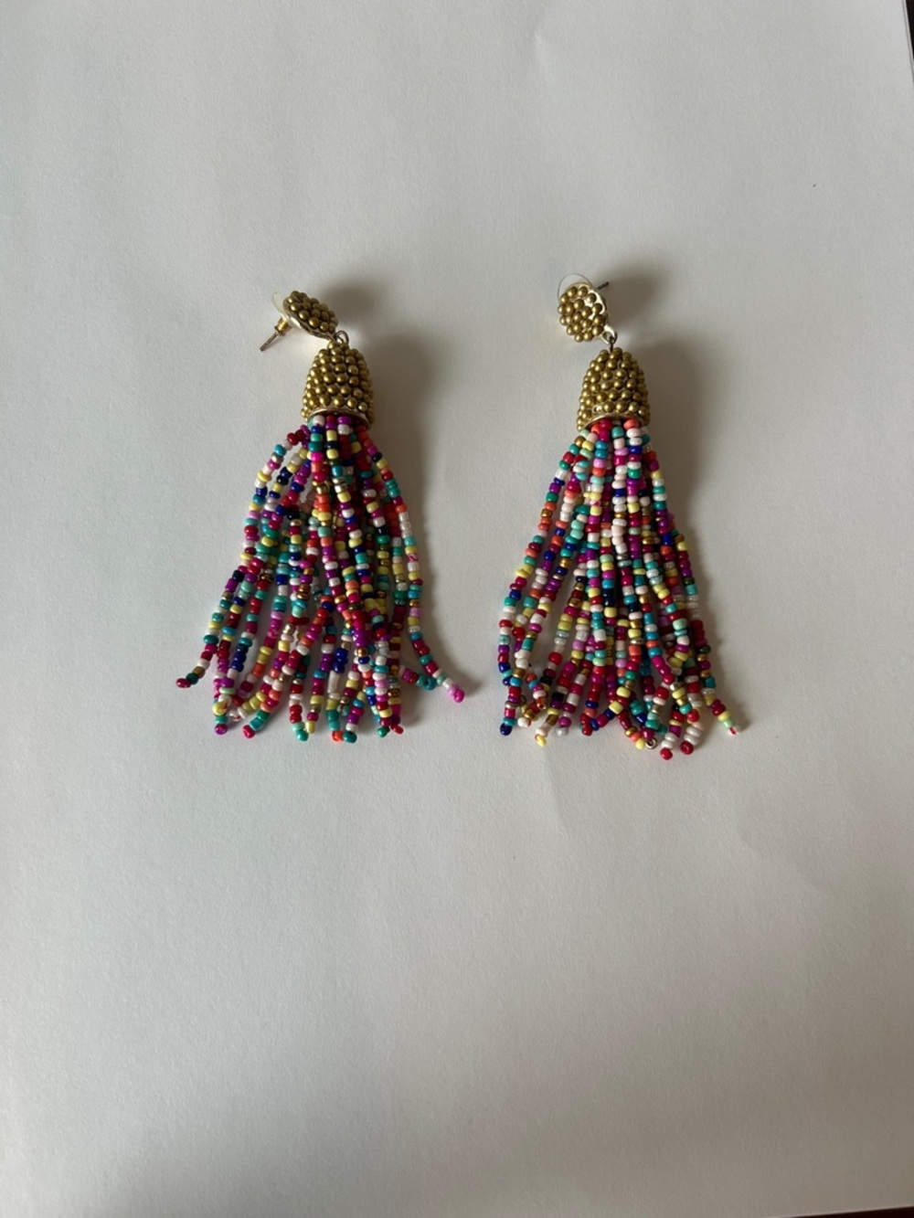 Multi-Colored Beaded Earrings